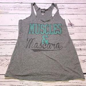 Gray work out tank top